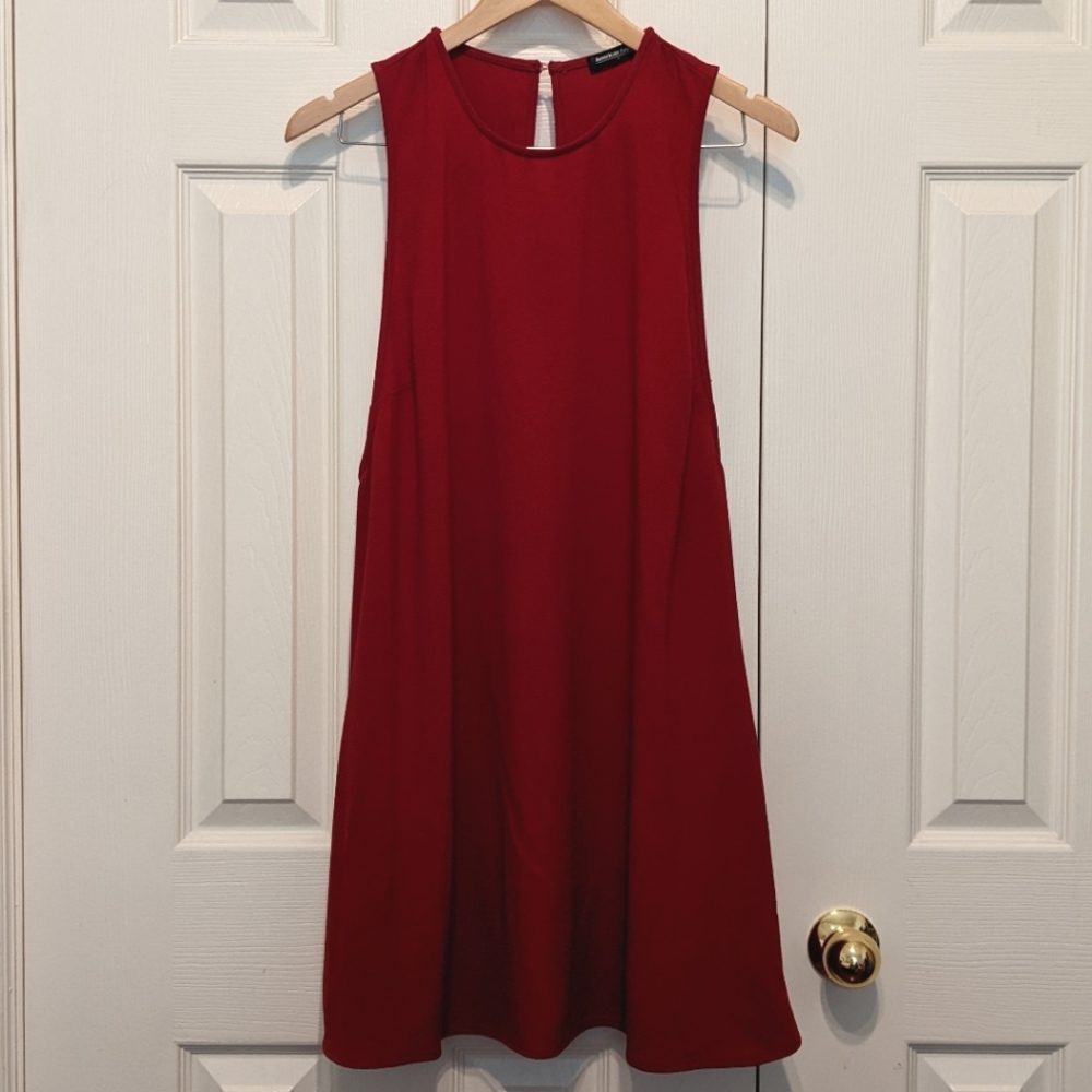 EUC American Apparel red sleeveless mini dress